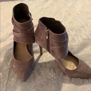 BCBGeneration suede ankle strap heels
